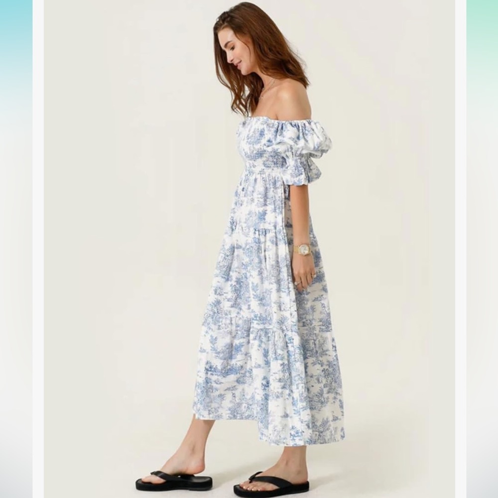 NOTHING FITS BUT Linen Kiki Maternity Dress